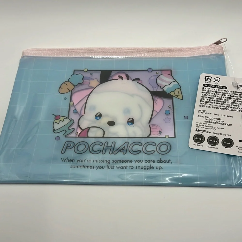 NWT Zipper Bag withh Cinnamoroll and Pochacco